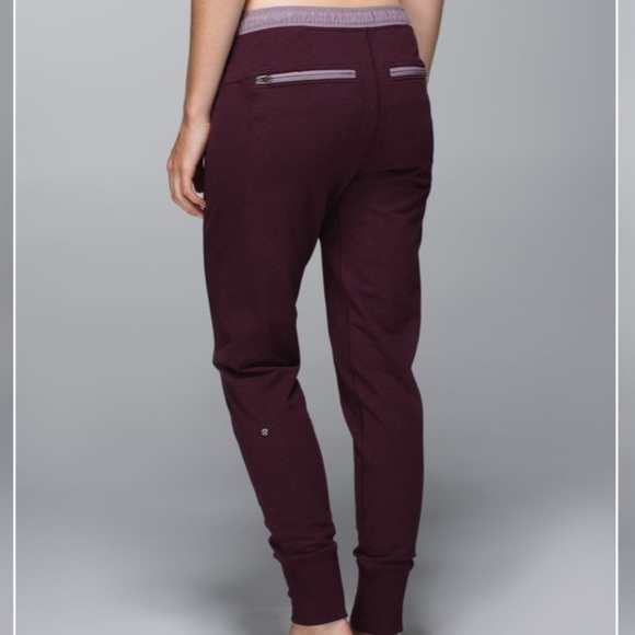 Lululemon Happy Yin Year Pants Sweatpant II Heathered Bordeaux Drama Purple 2 - Picture 3 of 11